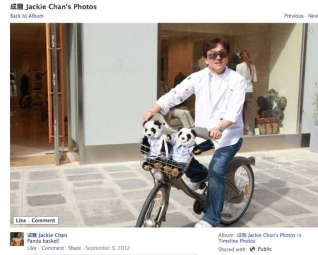 Jackie Chan na Facebooku - 22