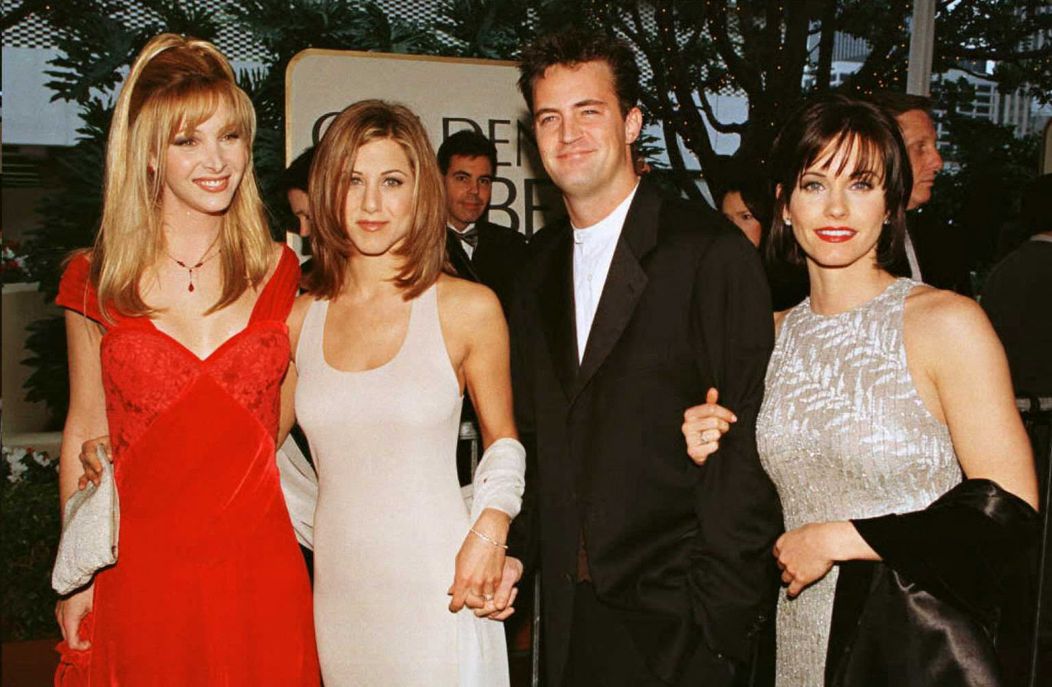 Lisa Kudrow, Jennifer Aniston, Matthew Perry a Courtney Cox, 21. 1. 1996