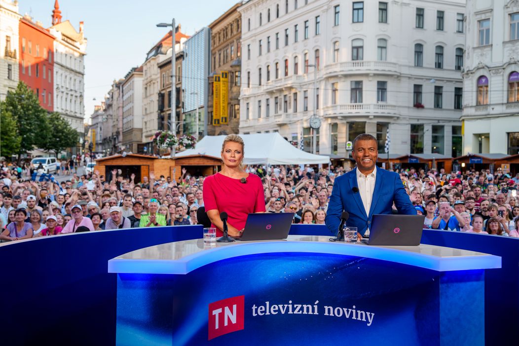 Televizní noviny se vysílaly z Brna