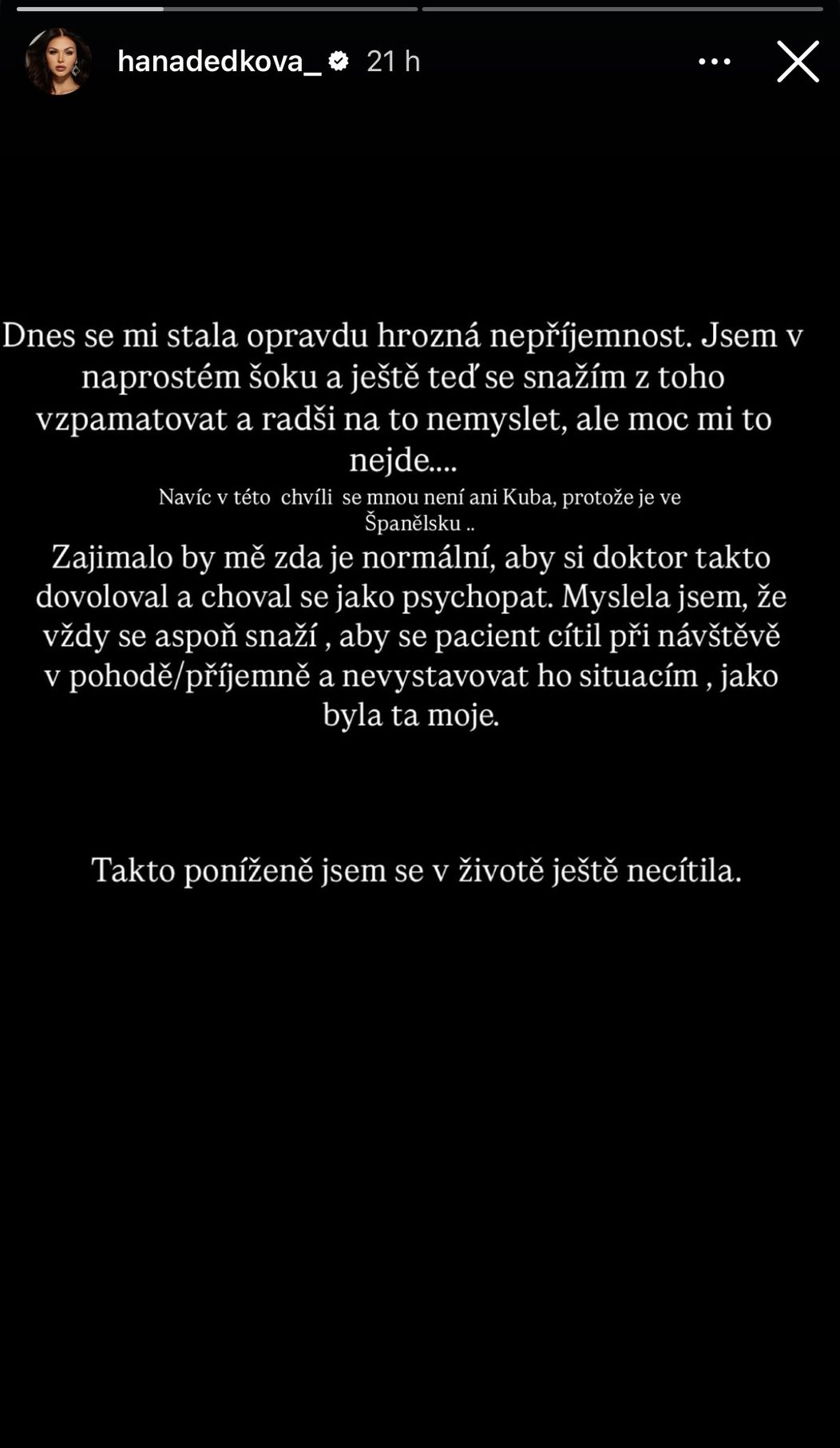 Love Island - vyjádření Hanka