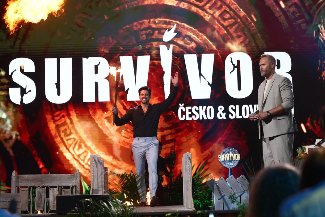 Ján Palko na pódiu ve finále Survivoru