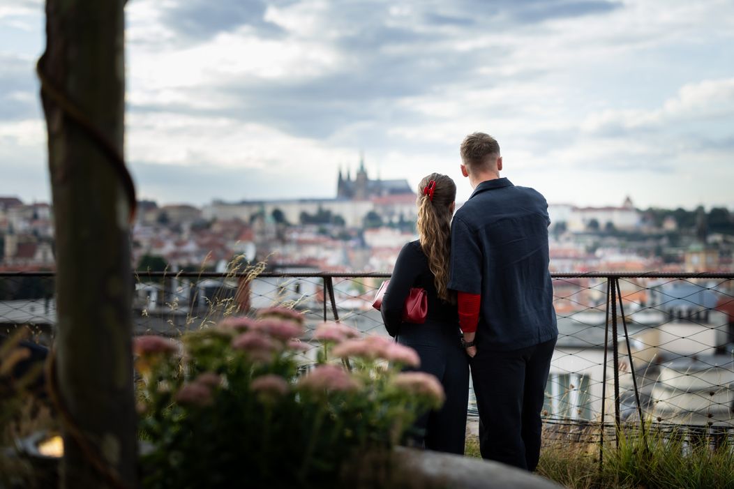 Štěpán Šebrle a jeho přítelkyně si užívají výhled