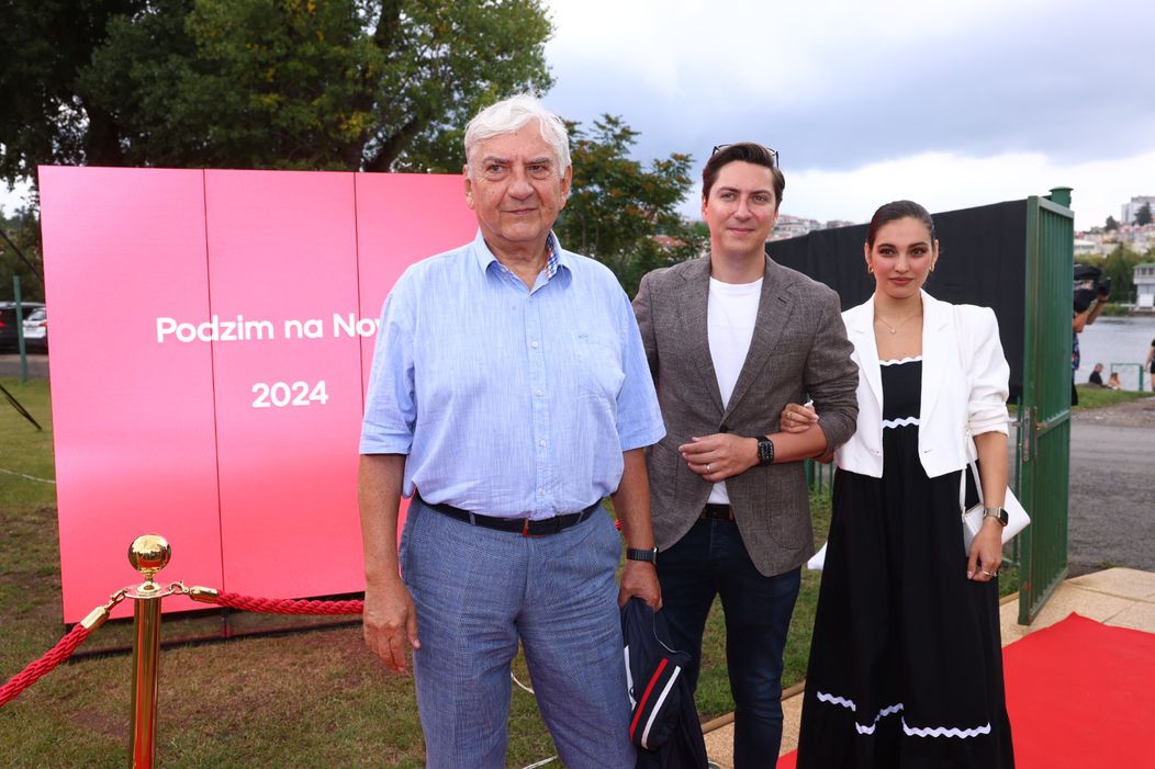 Miroslav Donutil, Martin Donutil a Sára Donutilová na tiskové konferenci