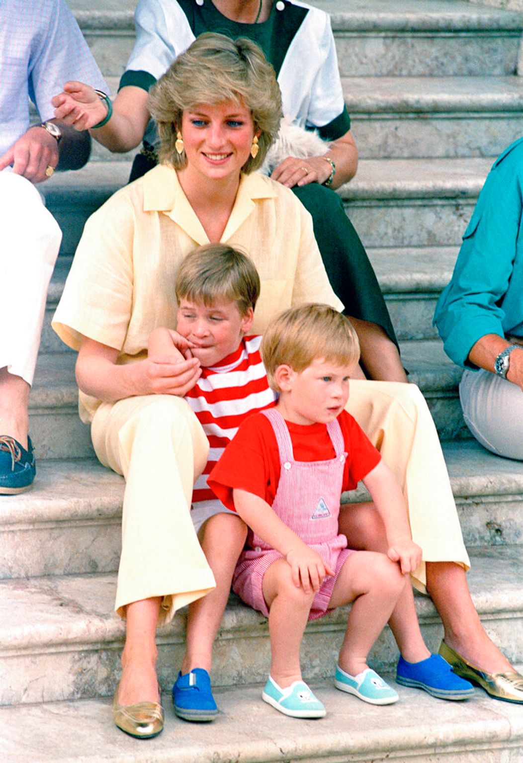 Princezna Diana s princem Harrym a Williamem, 9. září 1987