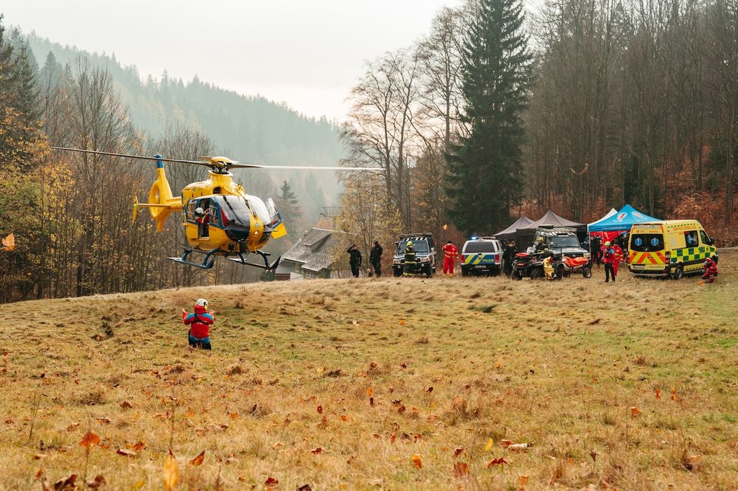 Letecká záchranná služba ve filmu Na horách ©Michala Rusaňuková