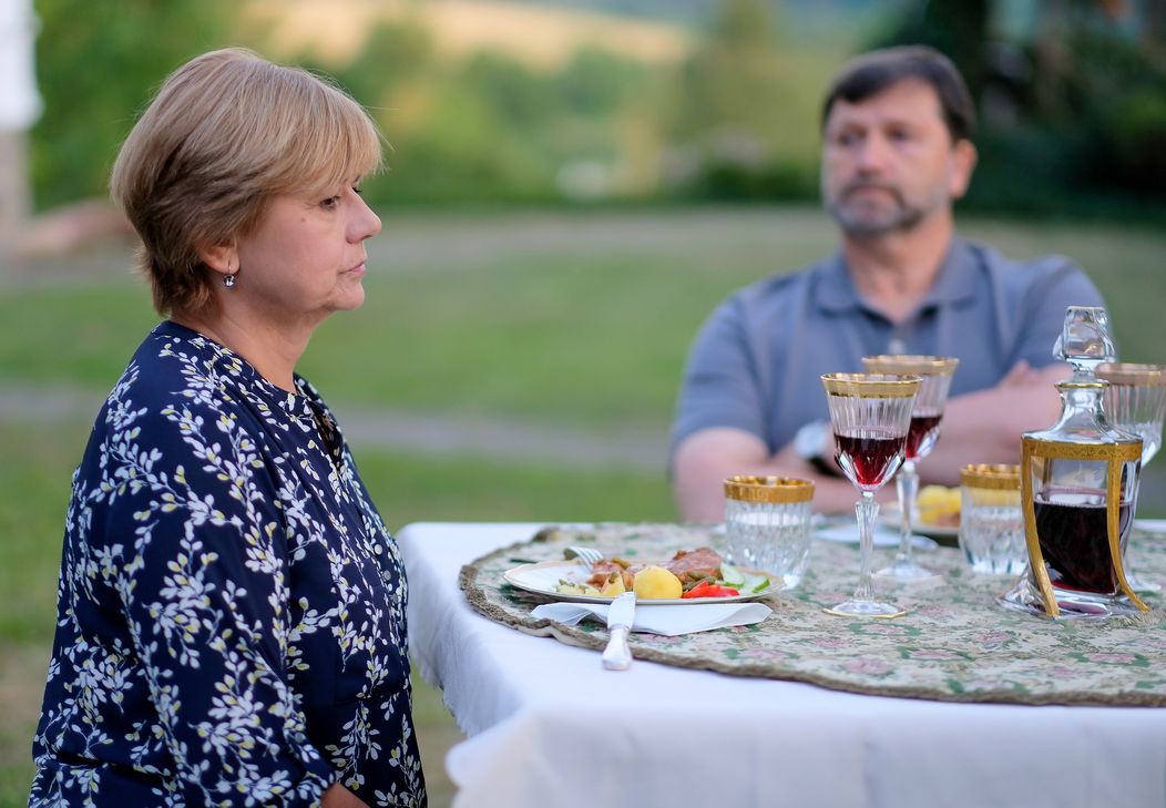 Odznak Vysočina Krmítko (33) -  J.Hrušínský (právník - otec kpt.Kociána), I.Andrlová (maminka kpt.Kociána)