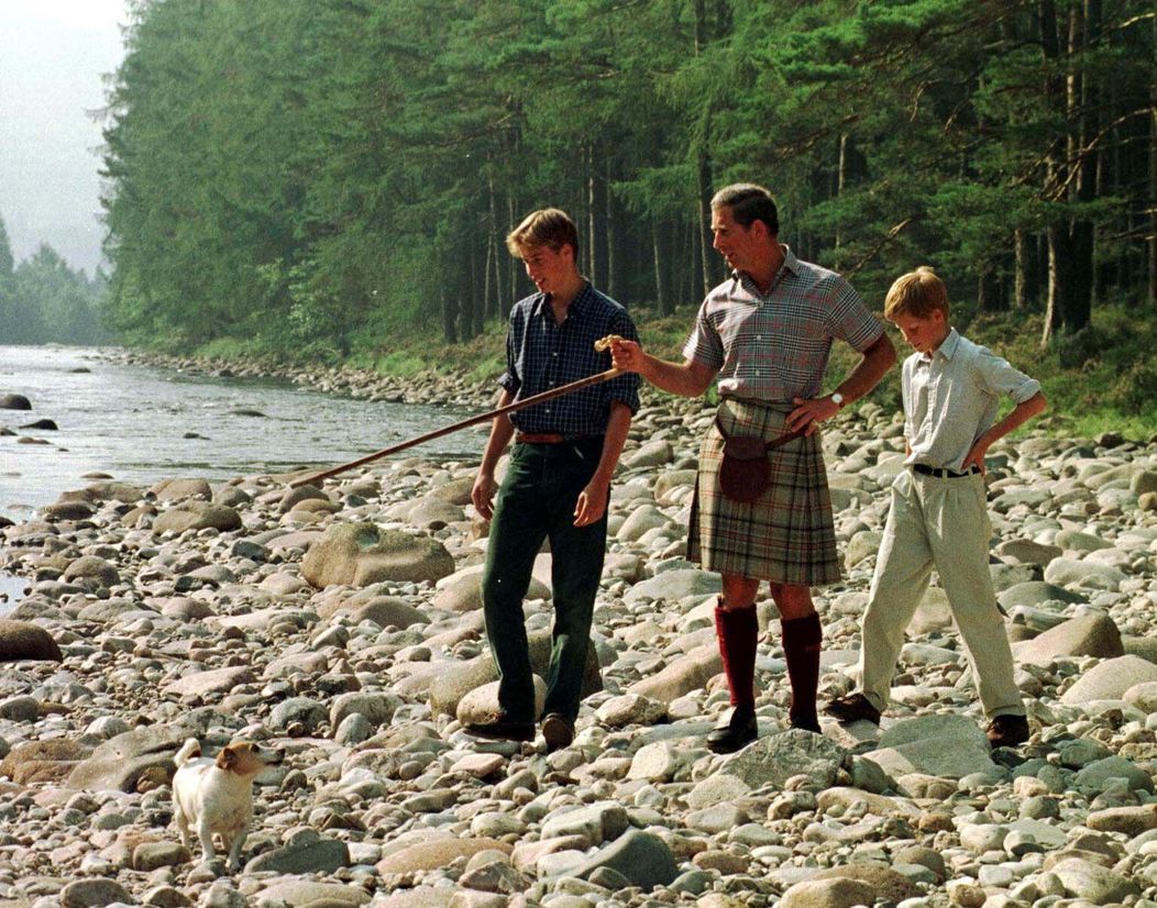 Princ William, princ Harry a král Karel III.