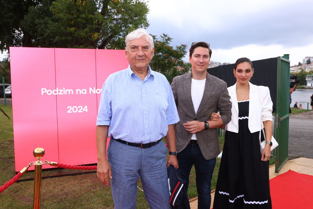 Miroslav Donutil, Martin Donutil a Sára Donutilová na červeném koberci