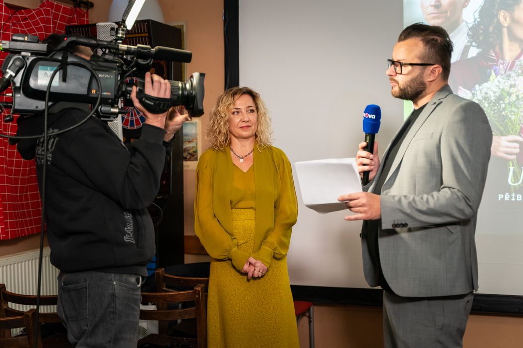 Tereza Kopáčová a Michal Čoudek na předpremiéře Studny