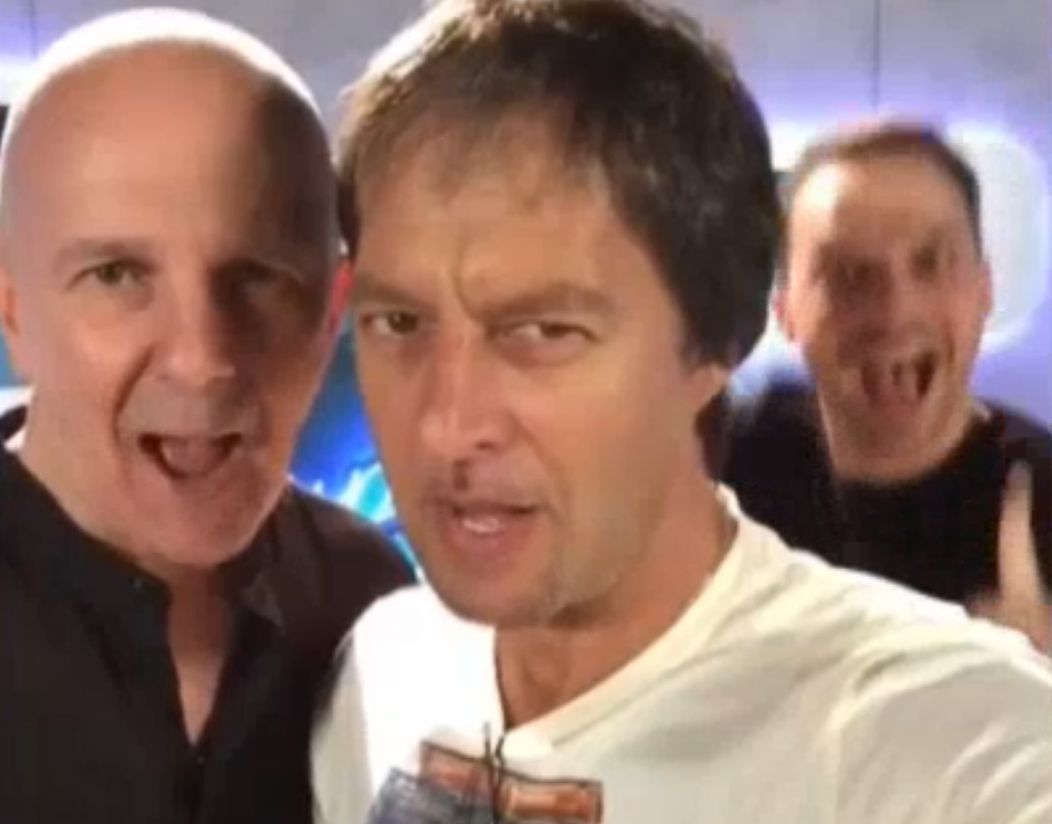 Palo, Pyco a Ondřej při natáčení selfie videa