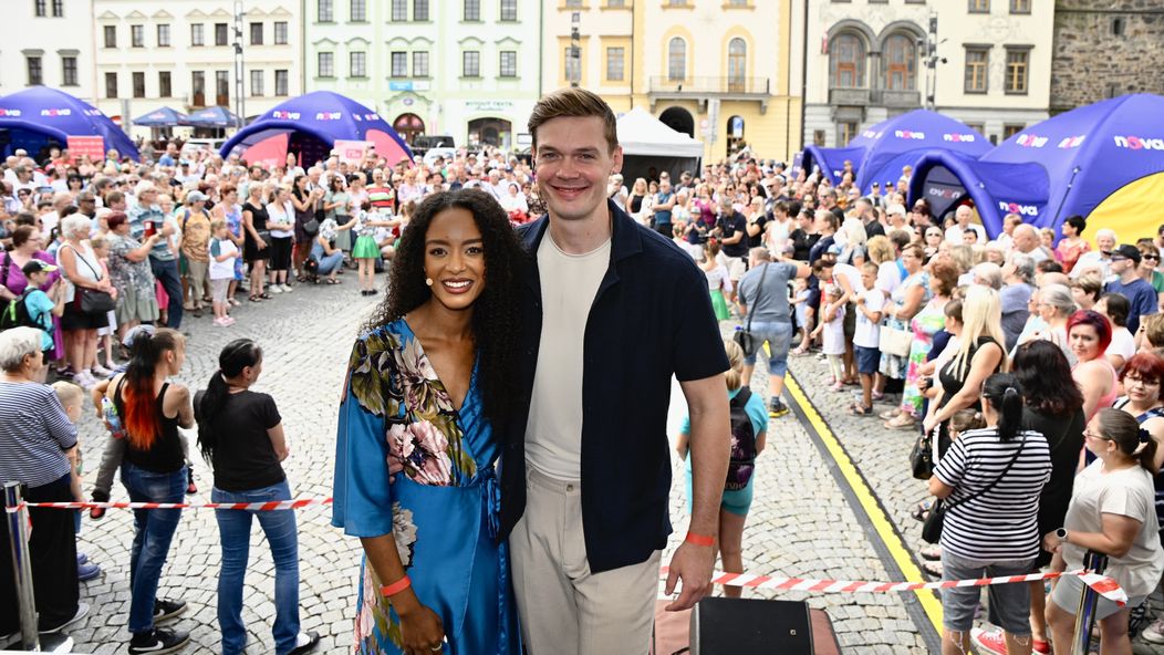 Rebecca Diatilová a David Chmátal  na Dni s Novou v Klatovech