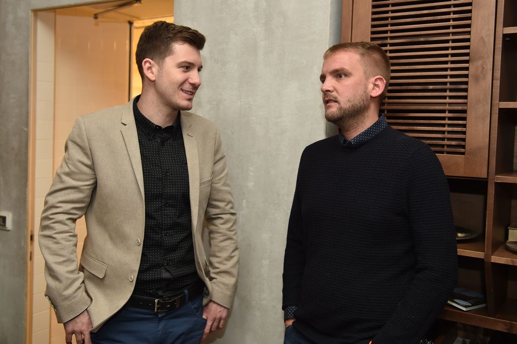 Tisková konference televize Nova - Petr Říbal a Libor Bouček