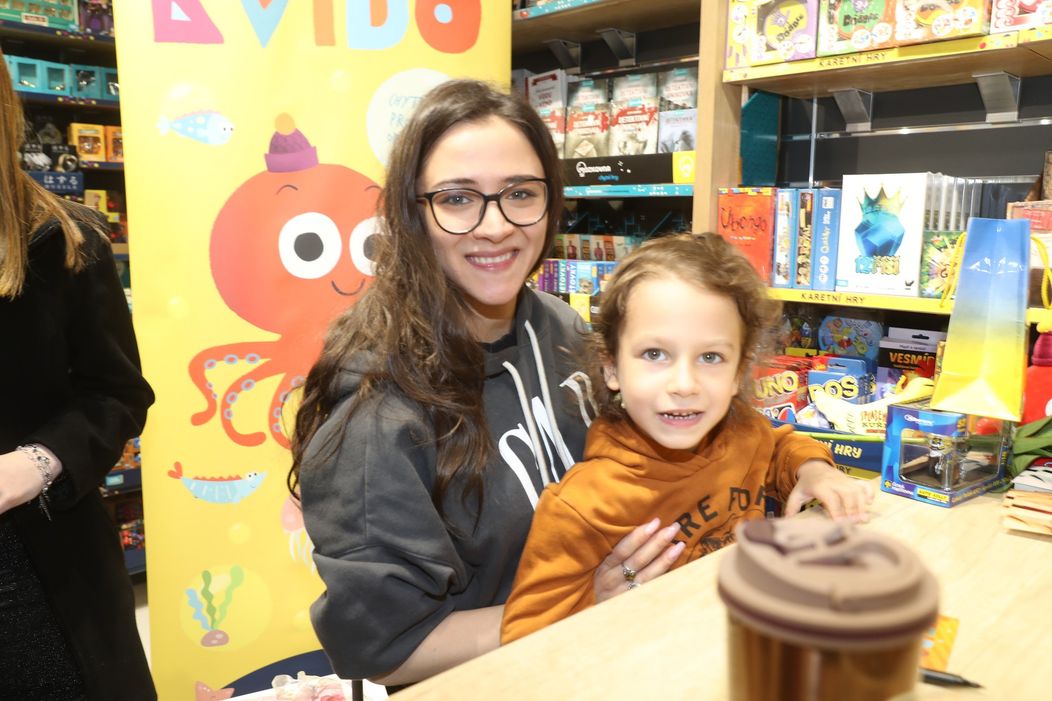 Eva Burešová se synem Nathanem, 8. 4. 2022
