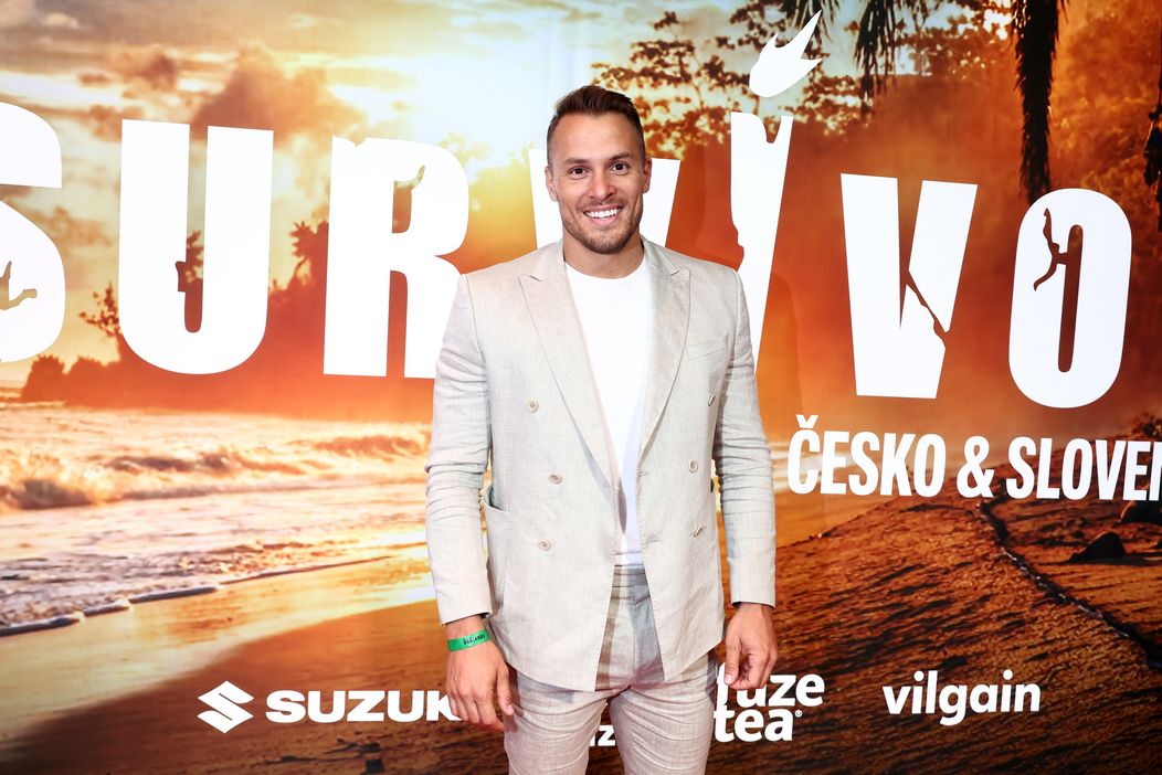 Matěj Libecajt u fotostěny