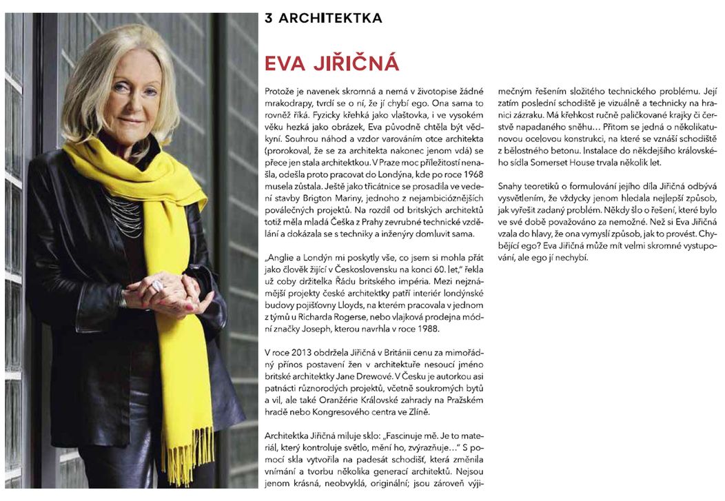 100 ČESKÝCH IKON PODLE TV NOVA - Architektka