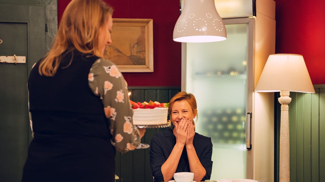 Jitka Schneiderová během natáčení oslavila narozeniny