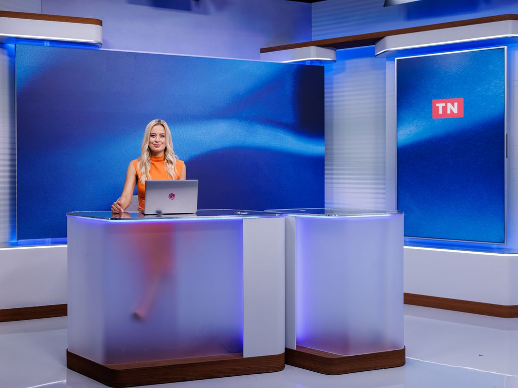 Barbora Šimková v novém studiu TN Live
