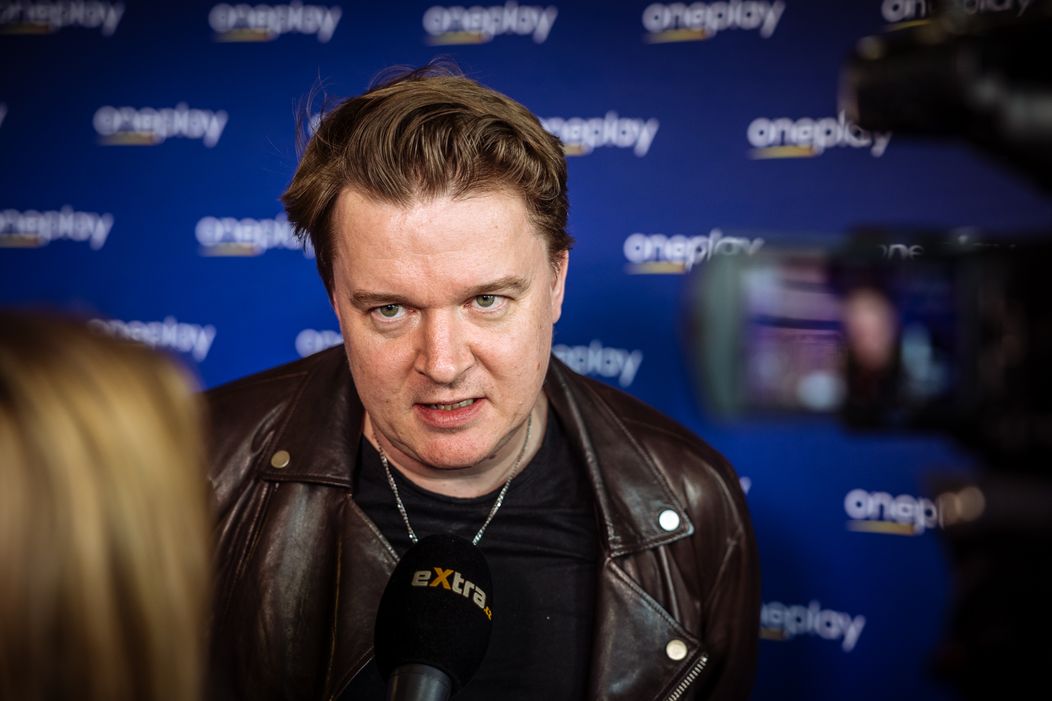 Petr Kolečko na tiskové konferenci televize Nova a Oneplay. 
