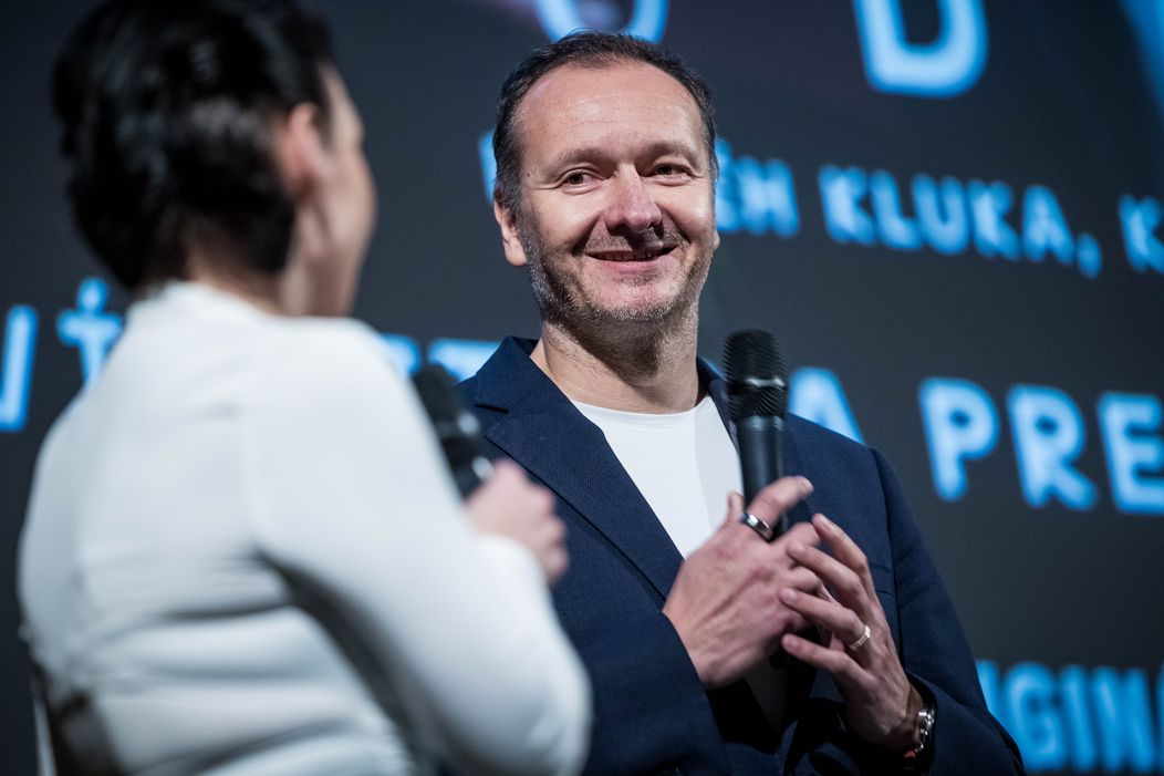 Generální ředitel TV Nova Daniel Grunt na premiéře Studny v Lucerně