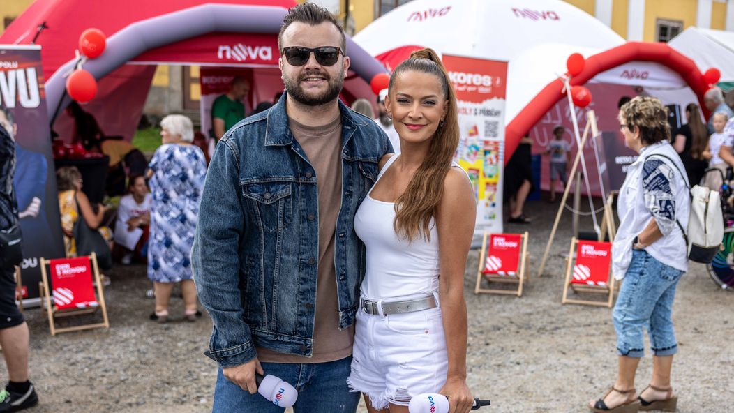 Michal Čoudek a Šárka Vaňková na Dni s Novou v Chlumu u Třeboně