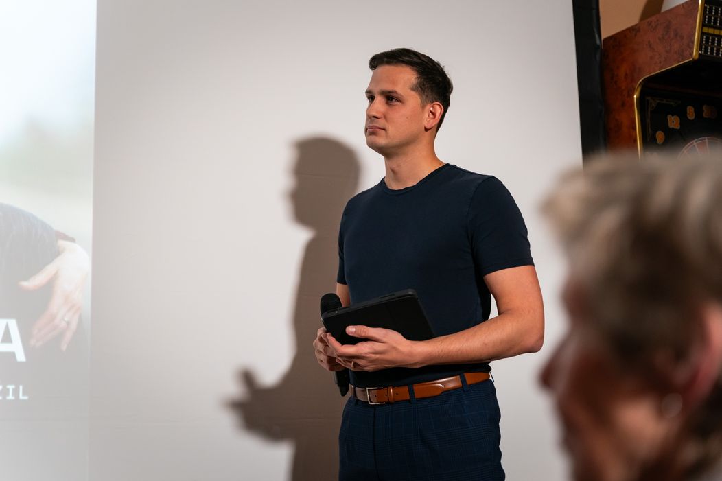 Martin Čermák na předpremiéře Studny