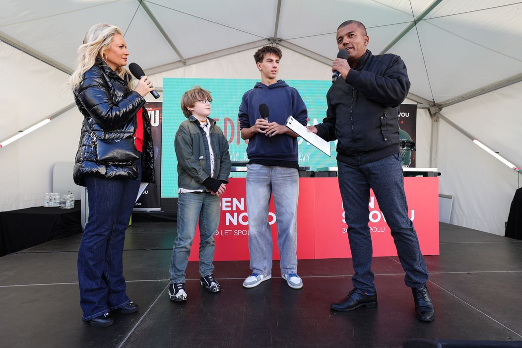 Lucie Borhyová, Rey Koranteng, Sebastian Pöthe a Oliver Vyskočil