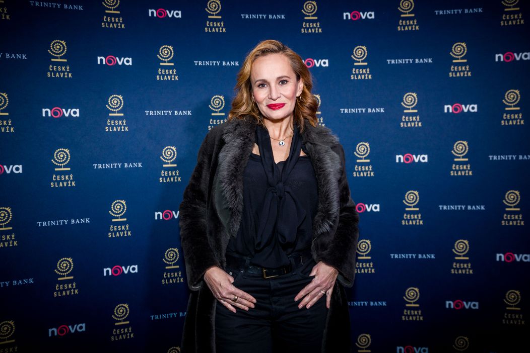 Monika Absolonová na warm up party k Českému slavíkovi 2025
