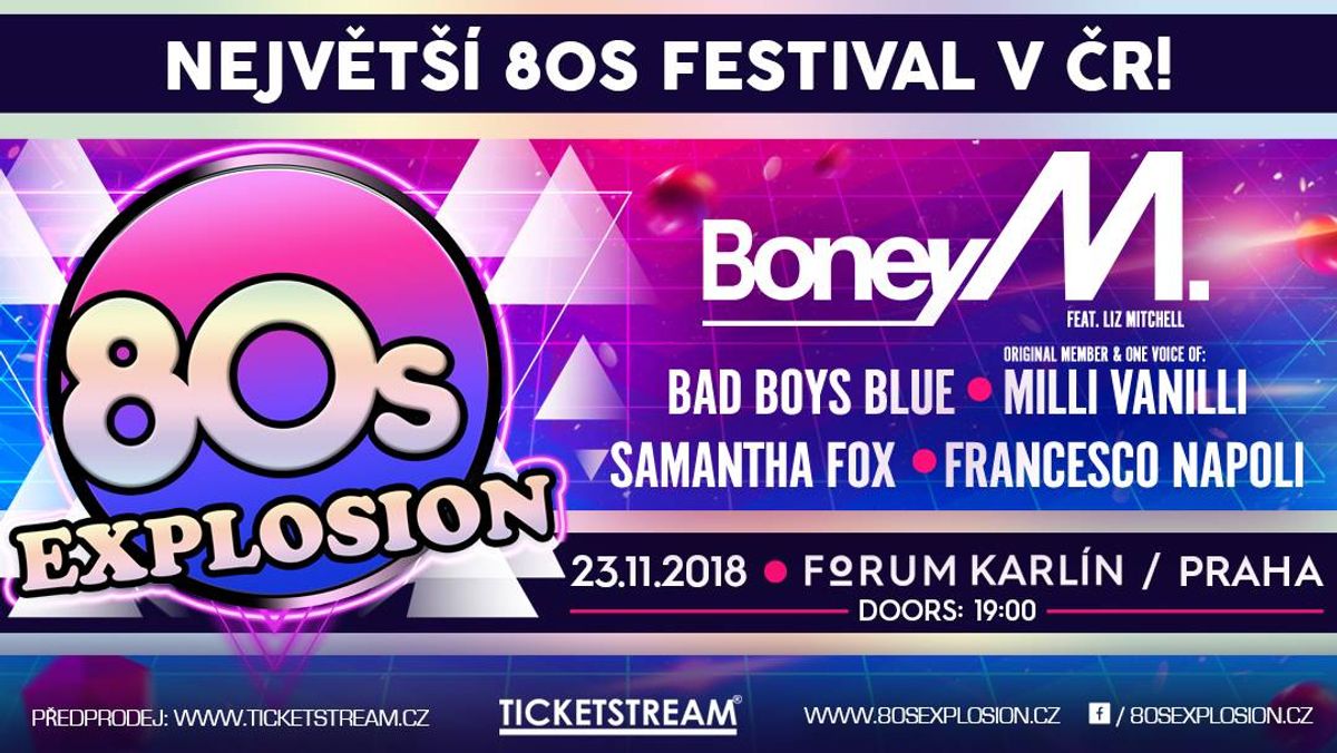 80s Explosion: Největší hvězdy osmdesátek míří do Prahy. Na živo můžete ...