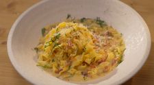 Těstoviny carbonara, fettuccine podle Honzy Punčocháře