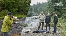 NEVÁZANÁ RADOST: Natáčení Modravy přerušil déšť. Radost z něj měl jediný člen štábu