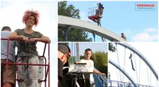 Nebezpečí a adrenalin 30 metrů nad řekou: Skok z mostu bez kaskadéra! Pojďte na natáčení