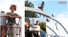 Nebezpečí a adrenalin 30 metrů nad řekou: Skok z mostu bez kaskadéra! Pojďte na natáčení