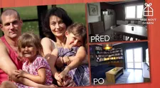 PŘED A PO: Rekonstrukce domu usnadnila rodině Lidických život. FOTOGALERIE