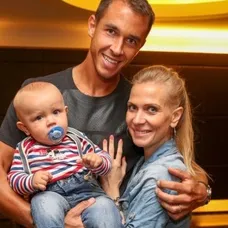 Michaela Ochotská, Lukáš Rosol a syn Andreas