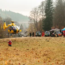 Letecká záchranná služba ve filmu Na horách ©Michala Rusaňuková