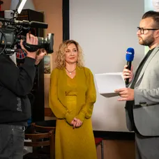 Tereza Kopáčová a Michal Čoudek na předpremiéře Studny