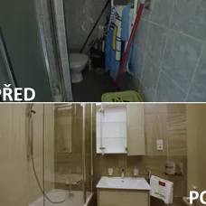 PŘED A PO - KOUPELNA