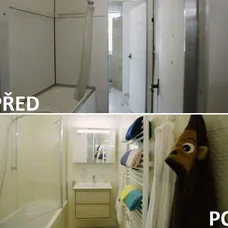 PŘED A PO - KOUPELNA