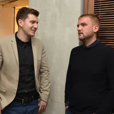 Tisková konference televize Nova - Petr Říbal a Libor Bouček