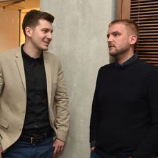 Tisková konference televize Nova - Petr Říbal a Libor Bouček