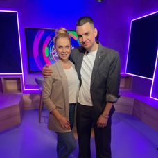 Andrej a Kristýna u Čistého stolu.