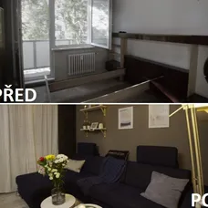 PŘED A PO - OBÝVACÍ POKOJ