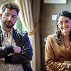 Tomáš Hruška, kreativní producent a Silvia Majeská, ředitelka programu TV Nova a Oneplay.