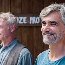 Jiří Dvořák a Martin Myšička jako filmoví bratři Evžen a