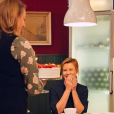 Jitka Schneiderová během natáčení oslavila narozeniny