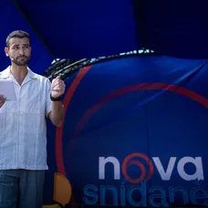 Dominik Vršanský při moderování