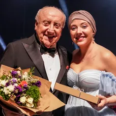 Anička Slováčková s otcem, 19. 1. 2024