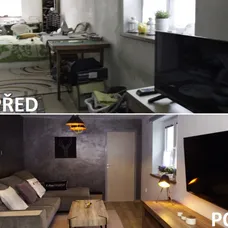PŘED A PO - OBÝVACÍ POKOJ