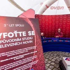 Lidé se mohli vyfotit v původním studiu Televizních novin