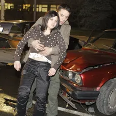 Bouračka v seriálu Ulice